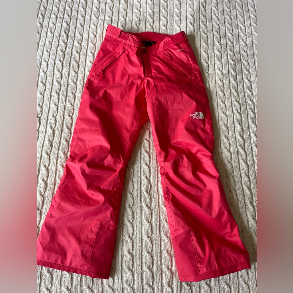 The North Face Girl’s Dry Vent Ez Grow Pink Ski Snow Pants Size Large 14/16